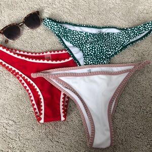 Bikini bottom set of three size S